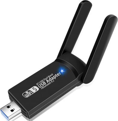 FENVI Çift Bant USB 3.0 WiFi Adaptör 1300Mbps Yüksek Hızlı Bluetooth 4.2 5ghz Masaüstü & Dizüstü Kablosuz Ağ Alıcısı  | PC Laptop