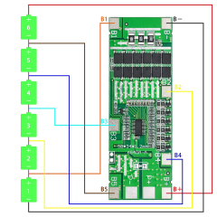 6S 40A LiPo & Lion & 18650 BMS Batarya Koruyucu Balans Devresi