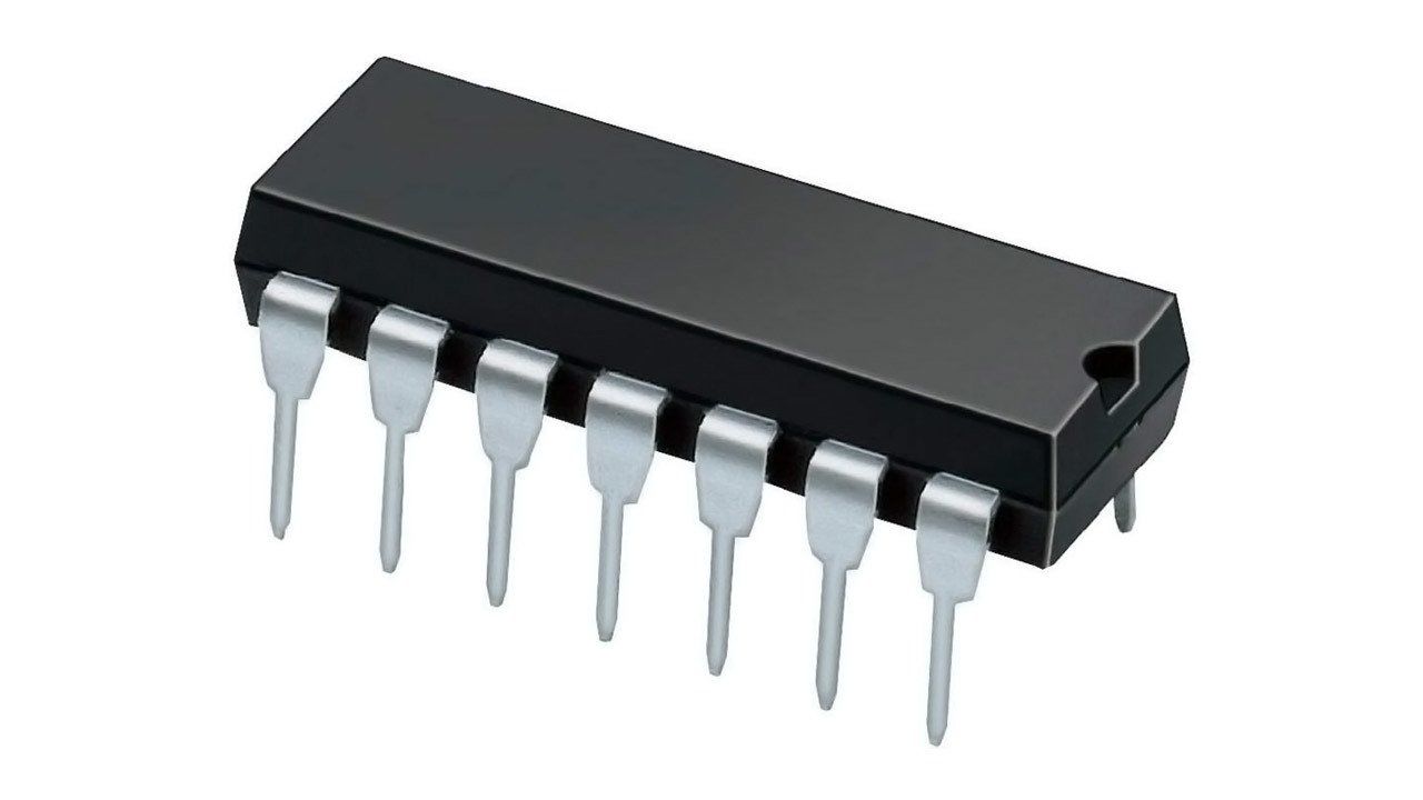 CD4069 - (HEF4069UBP)   PDIP-14     LOGIC GATE IC