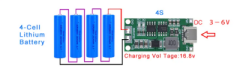 3S 2A TypeC Şarj Modül Çok Hücreli 18650 Lityum Pil Şarj Modül 8.4V 12.6V 16.8V