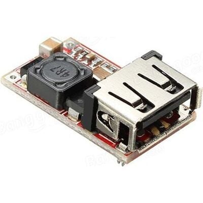 6-24V dan 5V 3A a %97.5 Verimlilikli USB DC-DC Gerilim Azaltıcı Modülü