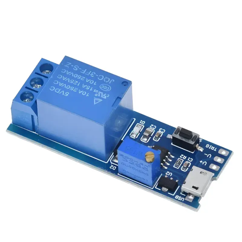 5-30V Zaman Ayarlı Röle Kartı Micro Usb Girişli