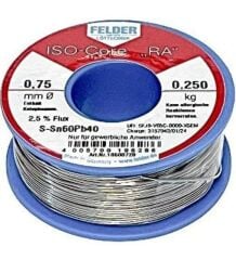 Felder 0.75 mm 250 Gr Lehim Teli Sn60 Pb40