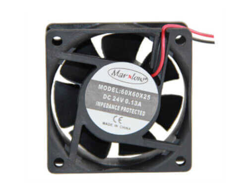 60x60x25 24VDC 0.13A 4700Rpm 2P Fan