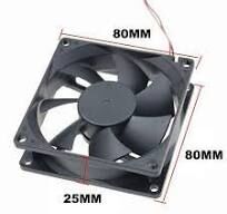 Fan 12V 0.3A 3P DC BRUSHLESS FAN 80X80X25MM
