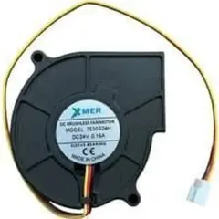 XMER DC BRUSHLESS FAN MOTOR 2P MODEL:5015GS24H 24V 0.1A SLEEVE BEARING 50X50X15MM FAN