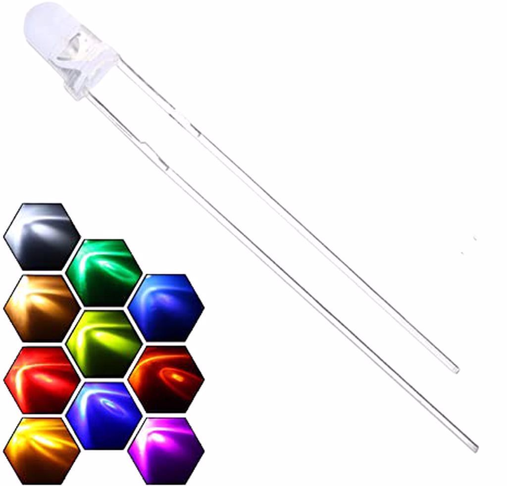 3MM LED YEŞİL ŞEFFAF- 10 ADET