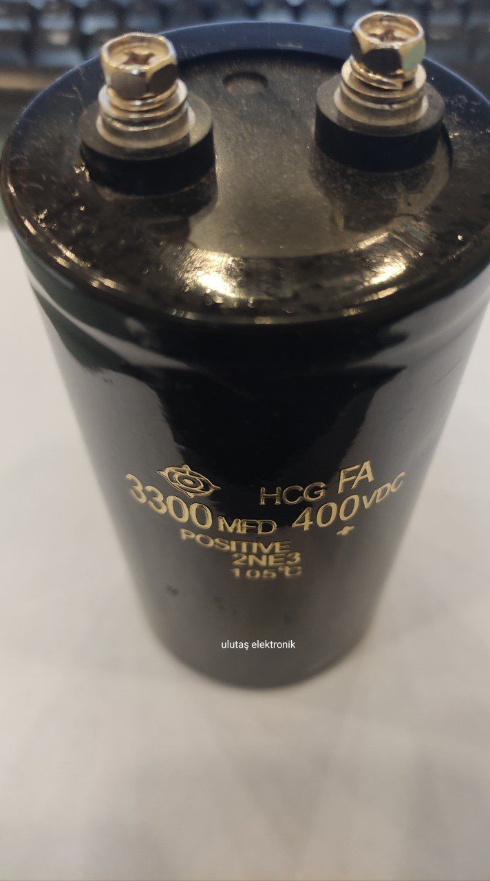 3300UF 400V 65X120 105C VİDALI ALÜMİNYUM KONDANSATÖR