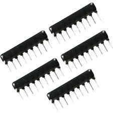 1K 1/8W     SIP7+1      THT  SIRA DİRENÇ - 10 Adetlik PAKET