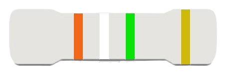 10 ADET - 3.9M 1/4W Karbon Film Direnç