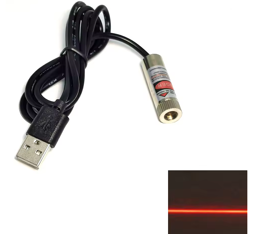 Usb Kablolu 650nm Lazer Modül Çizgi