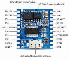 DY-SV17F MP3 Wav Ses Çalma Modülü
