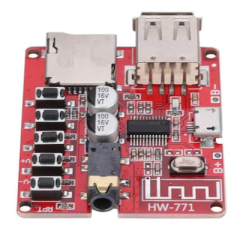 Bluetooth MP3 Modülü (SD Kart Girişi, USB 2.0)